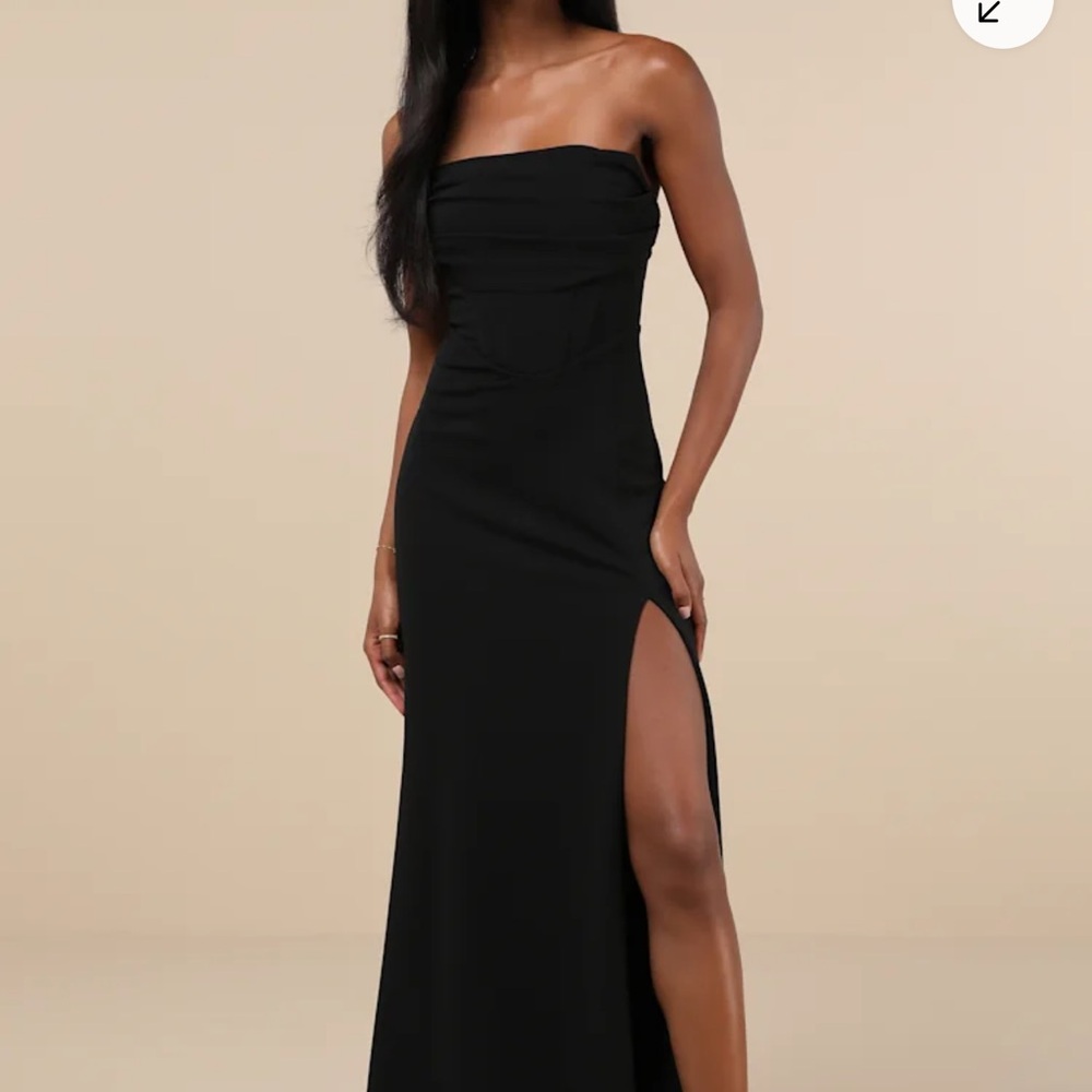 Spellbinding Allure Black Bustier Strapless Merma… - image 1